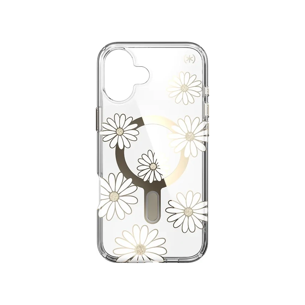 Hurtownia GSM - Speck Presidio Lux ClickLock & MagSafe Apple iPhone 16 Plus (Sluneční sedmikrásky / Čirý / Zlato) - SPK692 - {ean13} - Hurt