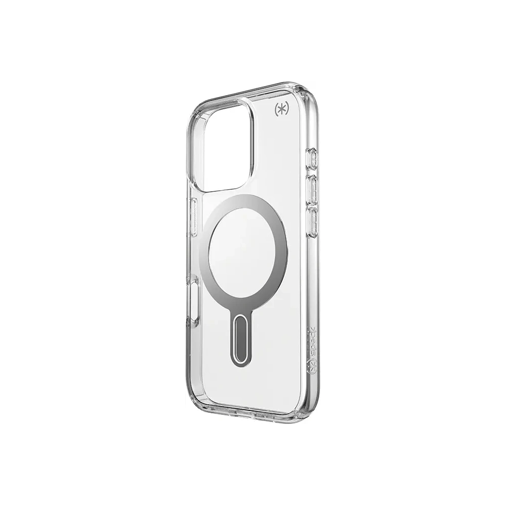 Hurtownia GSM - Speck Presidio Perfect-Clear ClickLock & MagSafe Apple iPhone 16 Pro (Transparent / Finisaj Cromat / Argint Seren) - SPK694 - {ean13} - Hurt