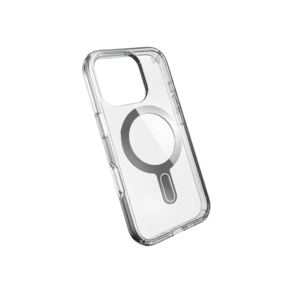 Hurtownia GSM - Speck Presidio Perfect-Clear ClickLock & MagSafe Apple iPhone 16 Pro (Transparent / Finisaj Cromat / Argint Seren) - SPK694 - {ean13} - Hurt