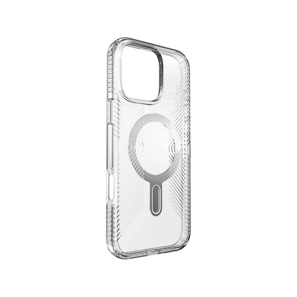 Hurtownia GSM - Etui Speck Presidio Perfect-Clear Grip ClickLock & MagSafe Apple iPhone 16 Pro Max (Clear / Chrome Finish / Serene Silver) - SPK696 - {ean13} - Hurt