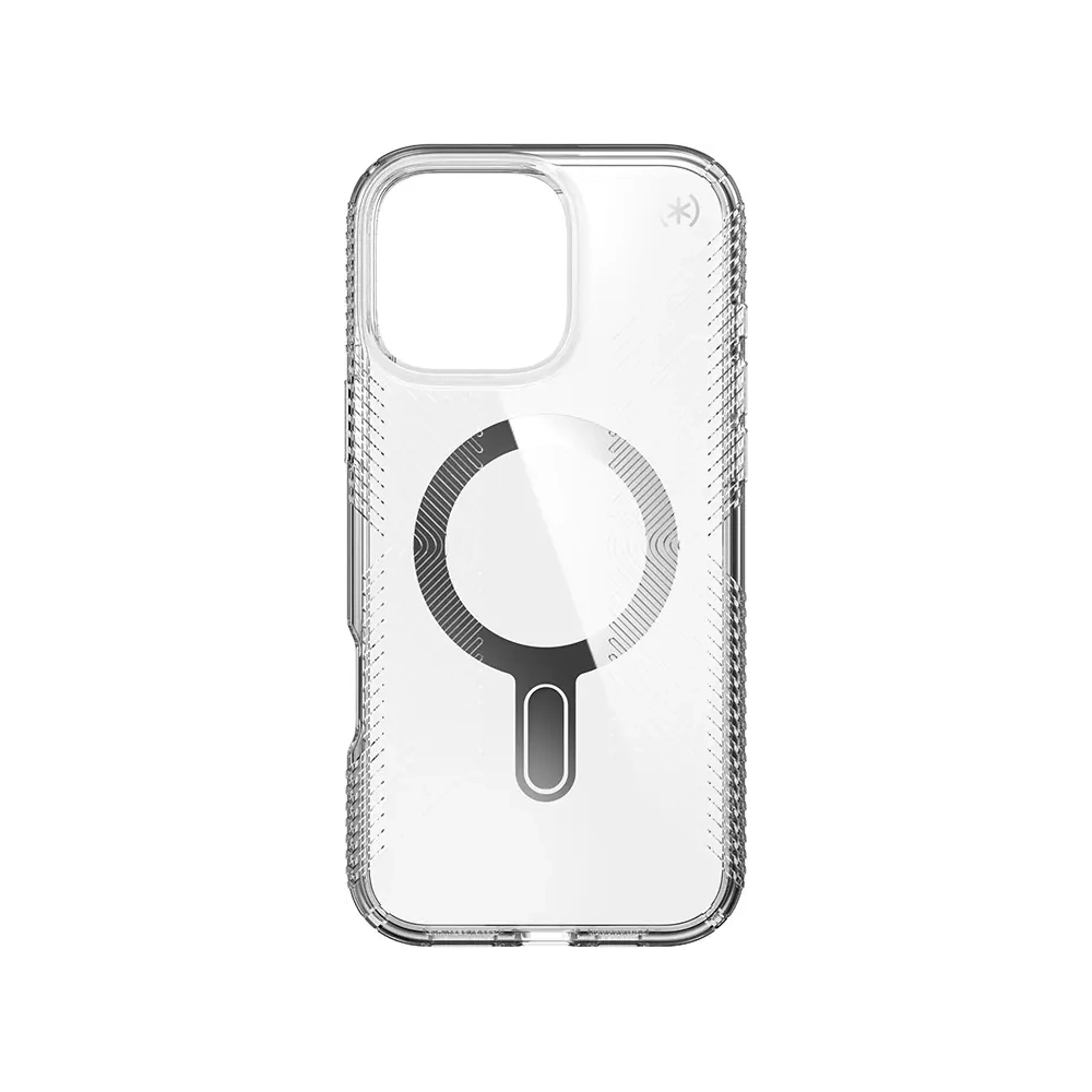 Wholesale Speck Presidio Perfect-Clear Grip ClickLock & MagSafe Apple iPhone 16 Pro Max (Clear / Chrome Finish / Serene Silver) - SPK696 - {ean13} - Hurt