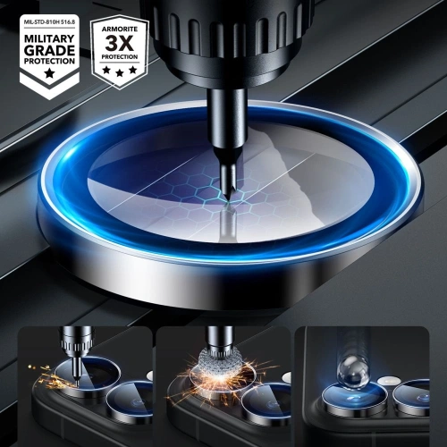 Osłona na aparat ESR Armorite Camera Protector Apple iPhone 16 / 16 Plus Black - iPhone 16 Plus - ESR