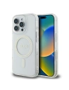 Hádání GUHMP16LHFGERET Apple iPhone 16 Pro pevný obal IML Glitter Circle MagSafe čirý - iPhone 16 Pro - Guess