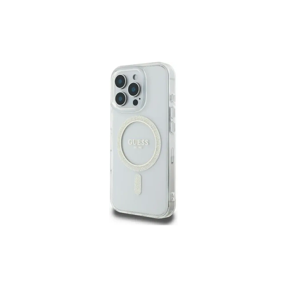 Hurtownia GSM - Hádání GUHMP16LHFGERET Apple iPhone 16 Pro pevný obal IML Glitter Circle MagSafe čirý - GUE3604 - {ean13} - Hurt