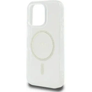 Etui Guess GUHMP16LHFGERET Apple iPhone 16 Pro hardcase IML Glitter Circle MagSafe przeźroczysty - iPhone 16 Pro - Guess