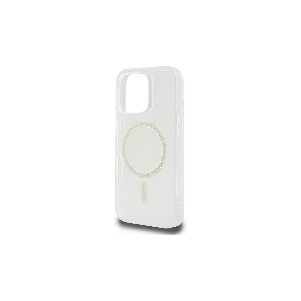 Hurtownia GSM - Guess GUHMP16LHFGERET Apple iPhone 16 Pro kemény tok IML Csillogó Kör MagSafe átlátszó - GUE3604 - {ean13} - Hurt
