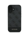 Guess GUHCP16SG4GLGR iPhone 16 6.1" szary/grey hardcase 4G Bottom Stripe - !ZAIMPORTOWANE - Guess