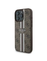 Hurtownia GSM - Guess GUHMP16LP4RPSW Apple iPhone 16 Pro tvrdý obal 4G tištěné pruhy MagSafe hnědý - GUE3608 - {ean13} - Hurt