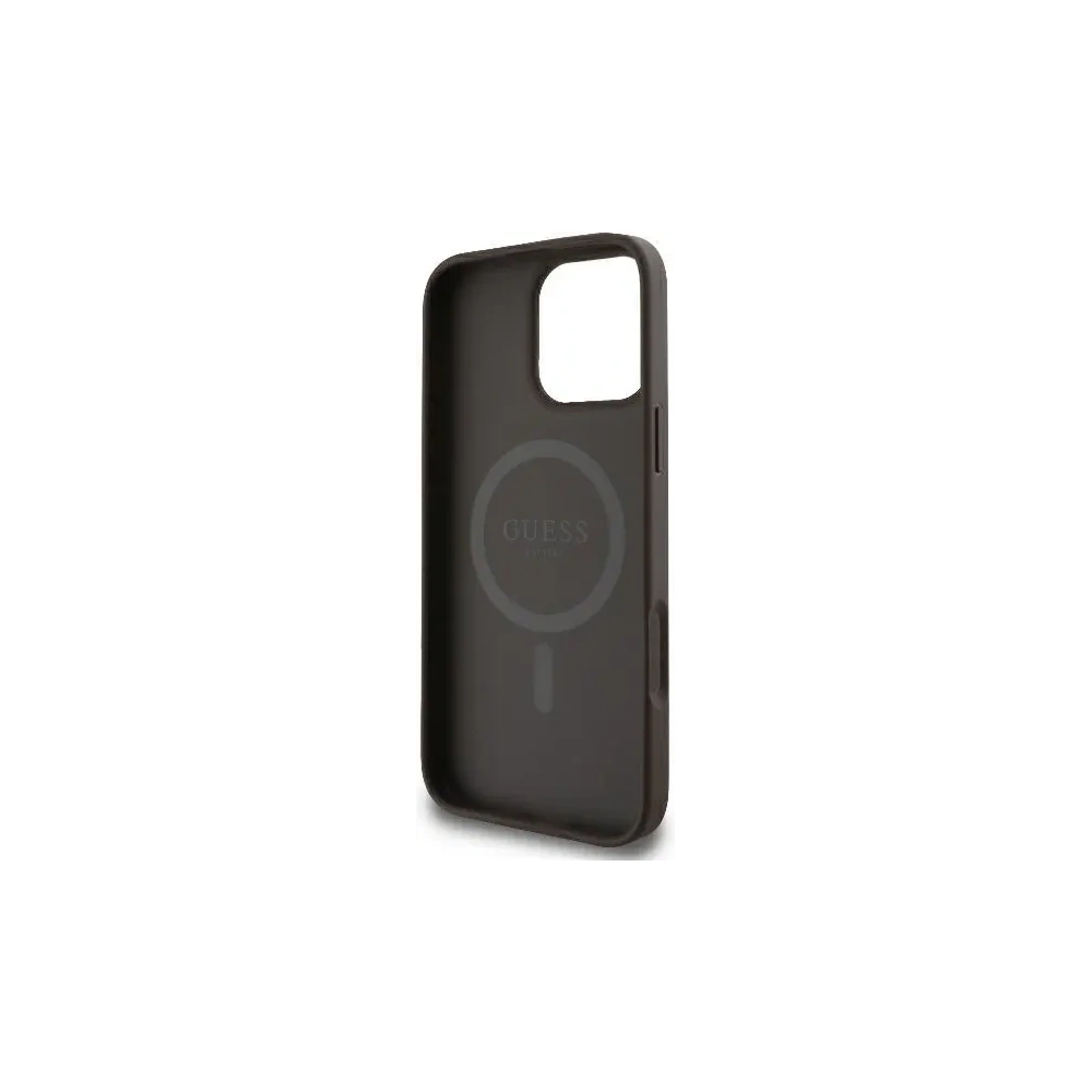 Hurtownia GSM - Guess GUHMP16LP4RPSW Apple iPhone 16 Pro tvrdý obal 4G tištěné pruhy MagSafe hnědý - GUE3608 - {ean13} - Hurt