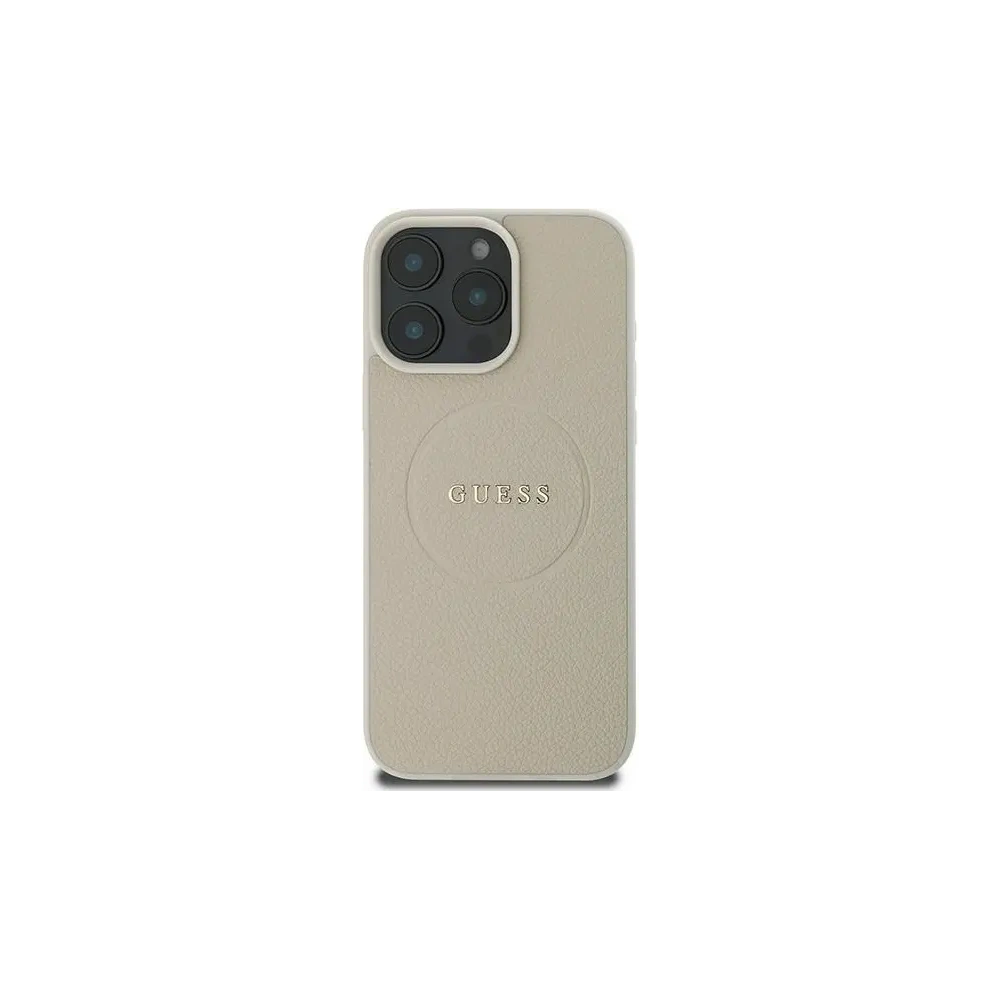 Hurtownia GSM - Guess GUHMP16LPGHSMME Apple iPhone 16 Pro tvrdý obal Grained Ring MagSafe béžový - GUE3609 - {ean13} - Hurt