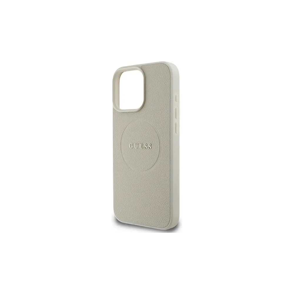 Hurtownia GSM - Guess GUHMP16LPGHSMME Apple iPhone 16 Pro hardcase Grained Ring MagSafe bej - GUE3609 - {ean13} - Hurt