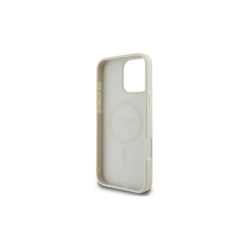 Hurtownia GSM - Guess GUHMP16LPGHSMME Apple iPhone 16 Pro hardcase Grained Ring MagSafe bej - GUE3609 - {ean13} - Hurt