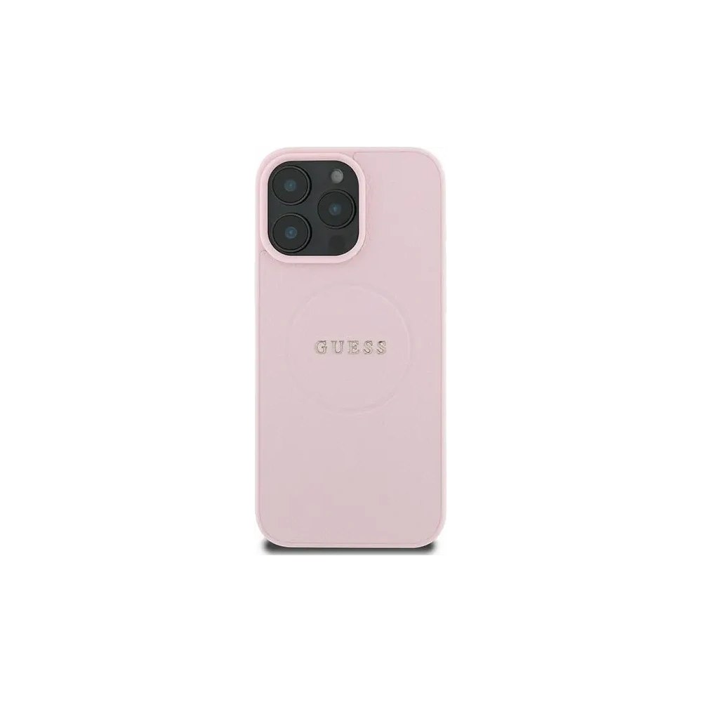 Hurtownia GSM - Guess GUHMP16LPGHSMMP Apple iPhone 16 Pro tvrdý obal Grained Ring MagSafe růžový - GUE3610 - {ean13} - Hurt