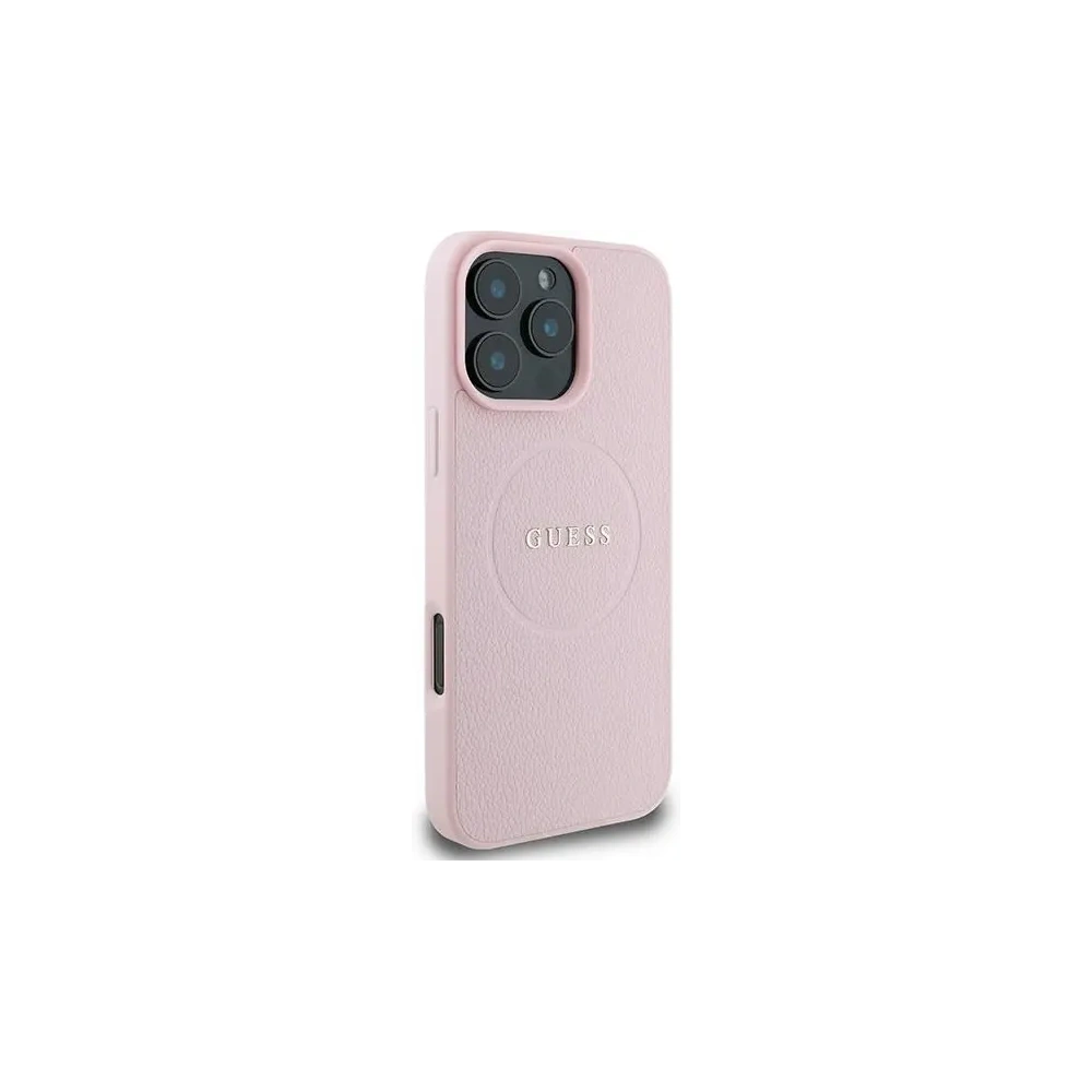 Wholesale Guess GUHMP16LPGHSMMP Apple iPhone 16 Pro hardcase Grained Ring MagSafe pink - GUE3610 - {ean13} - Hurt