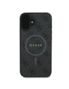 Hurtownia GSM - Guess GUHMP16MG4GFRK Apple iPhone 16 Plus kemény tok 4G Ring Classic Logo MagSafe fekete - GUE3611 - {ean13} - Hurt