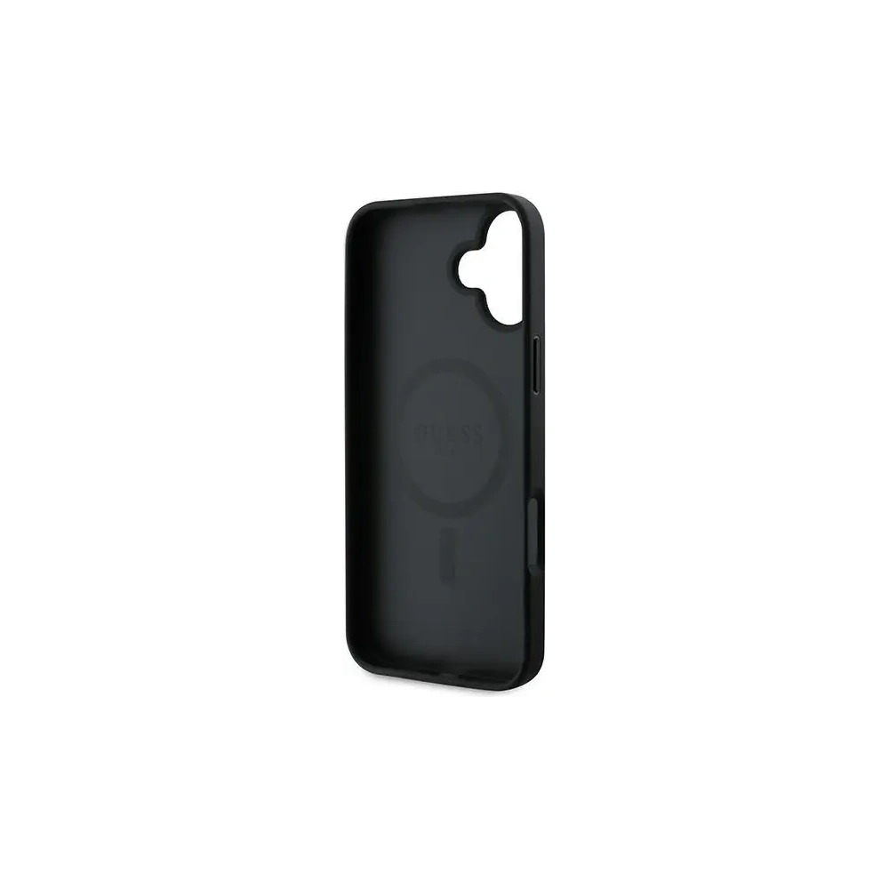 Hurtownia GSM - Guess GUHMP16MG4GFRK Apple iPhone 16 Plus kemény tok 4G Ring Classic Logo MagSafe fekete - GUE3611 - {ean13} - Hurt