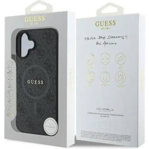 Etui Guess GUHMP16MG4GFRK Apple iPhone 16 Plus hardcase 4G Ring Classic Logo MagSafe czarny - iPhone 16 Plus - Guess