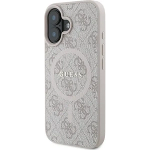Etui Guess GUHMP16MG4GFRP Apple iPhone 16 Plus hardcase 4G Ring Classic Logo MagSafe różowy - iPhone 16 Plus - Guess