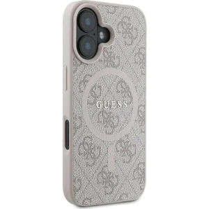 Etui Guess GUHMP16MG4GFRP Apple iPhone 16 Plus hardcase 4G Ring Classic Logo MagSafe różowy - iPhone 16 Plus - Guess