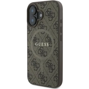 Etui Guess GUHMP16MG4GFRW Apple iPhone 16 Plus hardcase 4G Ring Classic Logo MagSafe brązowy - iPhone 16 Plus - Guess
