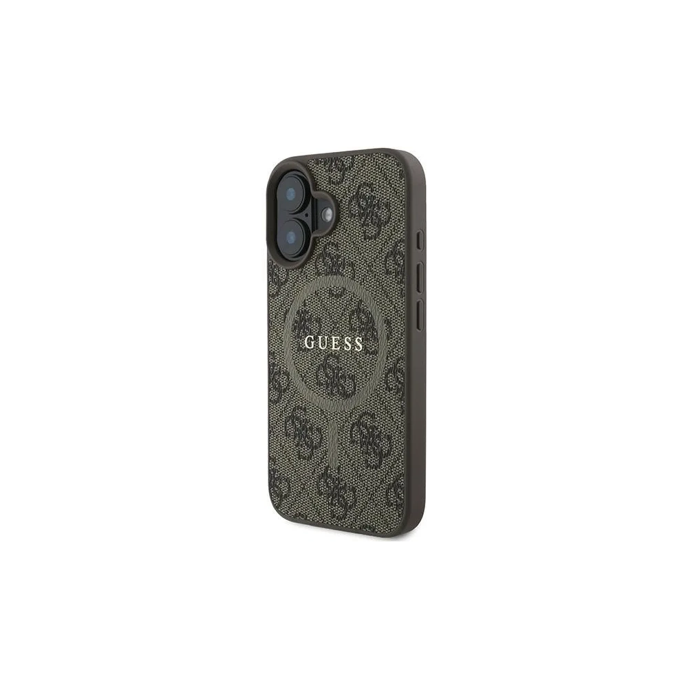 Hurtownia GSM - Guess GUHMP16MG4GFRW Apple iPhone 16 Plus Hardcase 4G Ring Classic Logo MagSafe braun - GUE3613 - {ean13} - Hurt