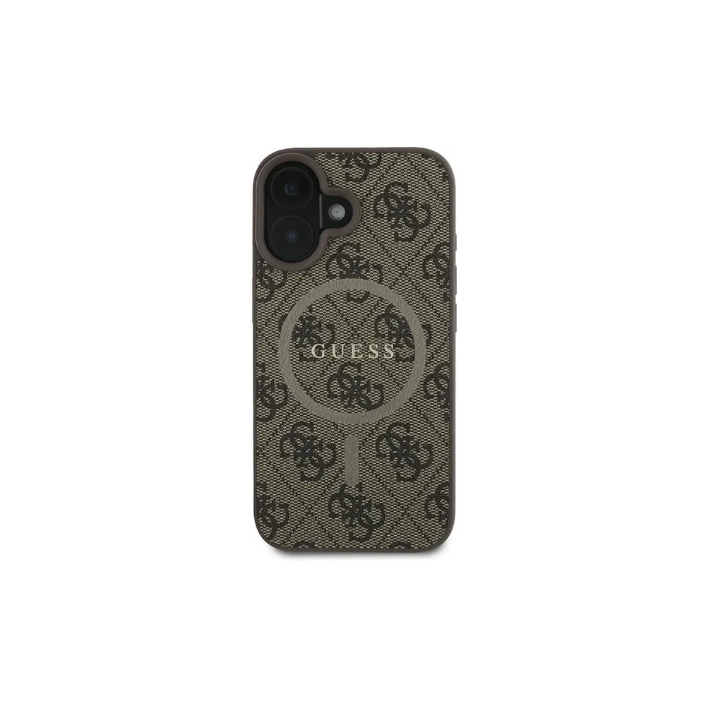 Hurtownia GSM - Guess GUHMP16MG4GFRW Apple iPhone 16 Plus Hardcase 4G Ring Classic Logo MagSafe braun - GUE3613 - {ean13} - Hurt