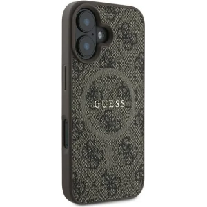 Etui Guess GUHMP16MG4GFRW Apple iPhone 16 Plus hardcase 4G Ring Classic Logo MagSafe brązowy - iPhone 16 Plus - Guess
