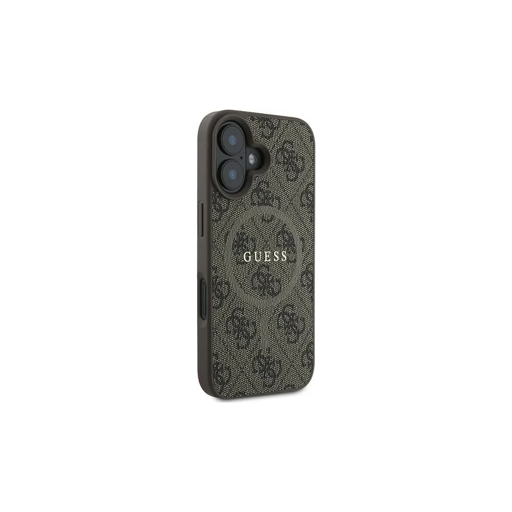 Hurtownia GSM - Guess GUHMP16MG4GFRW Apple iPhone 16 Plus Hardcase 4G Ring Classic Logo MagSafe braun - GUE3613 - {ean13} - Hurt