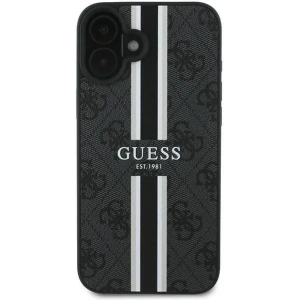 Etui Guess GUHMP16MP4RPSK Apple iPhone 16 Plus hardcase 4G Printed Stripes MagSafe czarny - iPhone 16 Plus - Guess