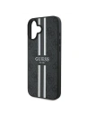 Hurtownia GSM - Guess GUHMP16MP4RPSK Apple iPhone 16 Plus Hartschale 4G Bedruckte Streifen MagSafe schwarz - GUE3614 - {ean13} - Hurt