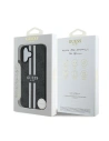 Hurtownia GSM - Guess GUHMP16MP4RPSK Apple iPhone 16 Plus tvrdý obal 4G tištěné pruhy MagSafe černý - GUE3614 - {ean13} - Hurt