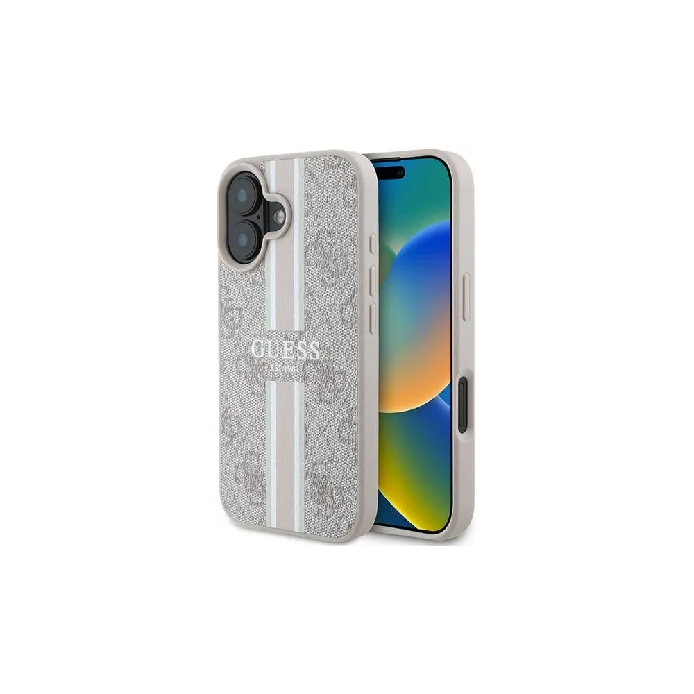 Hurtownia GSM - Etui Guess GUHMP16MP4RPSP Apple iPhone 16 Plus hardcase 4G Printed Stripes MagSafe różowy - GUE3615 - {ean13} - Hurt