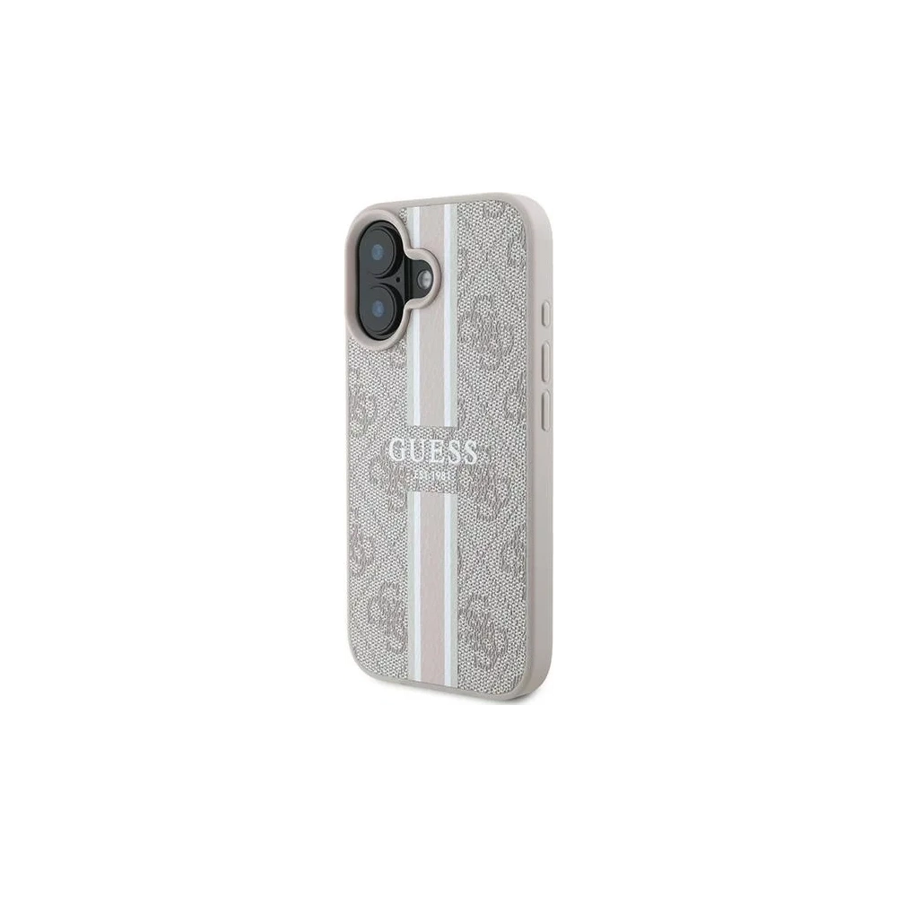 Hurtownia GSM - Guess GUHMP16MP4RPSP Apple iPhone 16 Plus ochranný kryt 4G s potiskem pruhů MagSafe růžový - GUE3615 - {ean13} - Hurt
