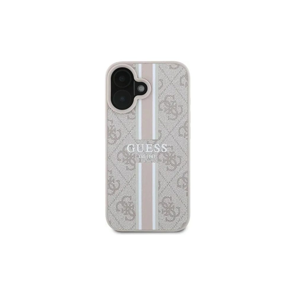 Hurtownia GSM - Guess GUHMP16MP4RPSP Apple iPhone 16 Plus Hardcase 4G Gedruckte Streifen MagSafe pink - GUE3615 - {ean13} - Hurt