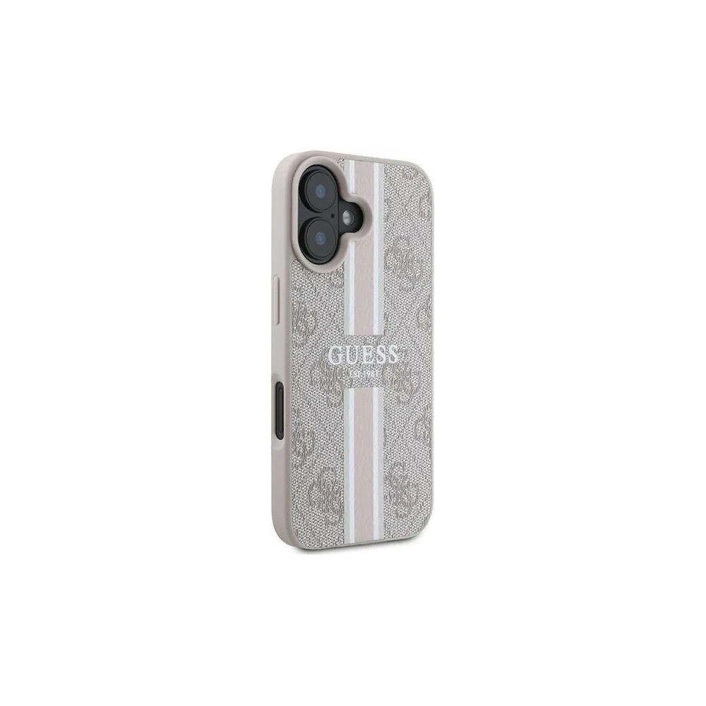 Hurtownia GSM - Guess GUHMP16MP4RPSP Apple iPhone 16 Plus ochranný kryt 4G s potiskem pruhů MagSafe růžový - GUE3615 - {ean13} - Hurt