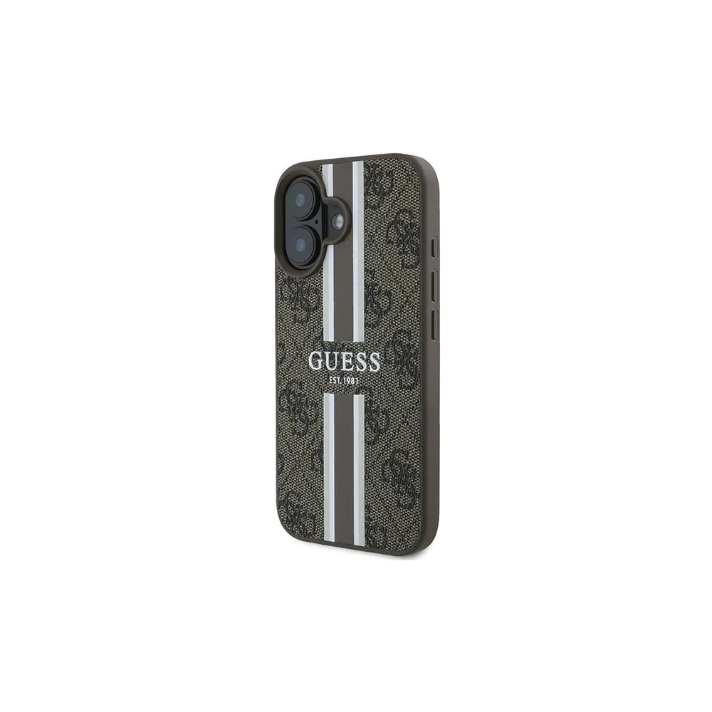 Hurtownia GSM - Guess GUHMP16MP4RPSW Apple iPhone 16 Plus hardcase 4G Tisknuté pruhy MagSafe hnědá - GUE3616 - {ean13} - Hurt