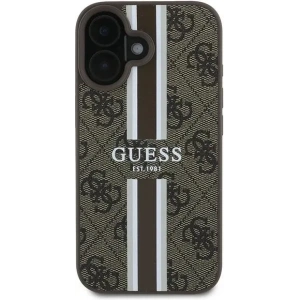 Etui Guess GUHMP16MP4RPSW Apple iPhone 16 Plus hardcase 4G Printed Stripes MagSafe brązowy - iPhone 16 Plus - Guess