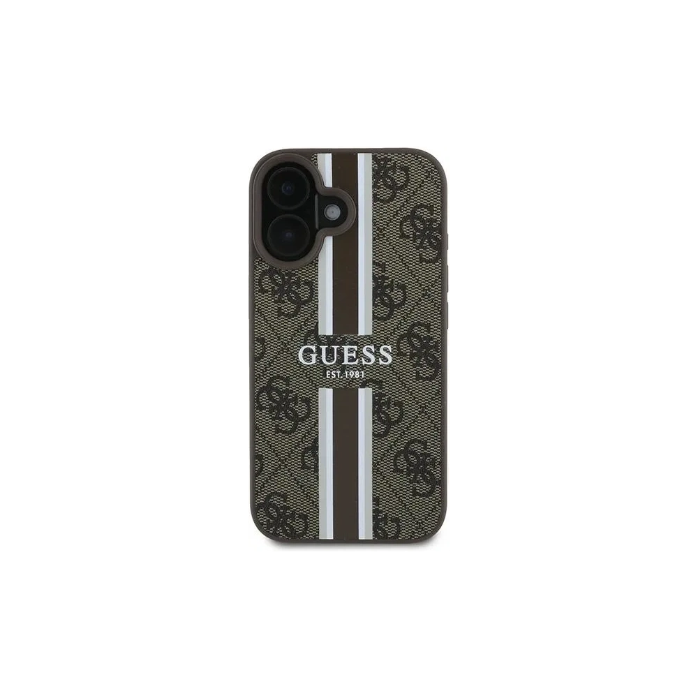 Hurtownia GSM - Guess GUHMP16MP4RPSW Apple iPhone 16 Plus hardcase 4G Tisknuté pruhy MagSafe hnědá - GUE3616 - {ean13} - Hurt