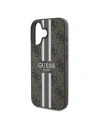 Hurtownia GSM - Guess GUHMP16MP4RPSW Apple iPhone 16 Plus Hardcase 4G Gedruckte Streifen MagSafe braun - GUE3616 - {ean13} - Hurt