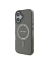Guess GUHMP16SHFGEREK Apple iPhone 16 Hardcase IML Glitter Circle MagSafe schwarz - iPhone 16 - Guess