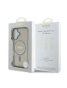 Guess GUHMP16SHFGEREK Apple iPhone 16 tvrdý obal IML Glitter Circle MagSafe černý - iPhone 16 - Guess
