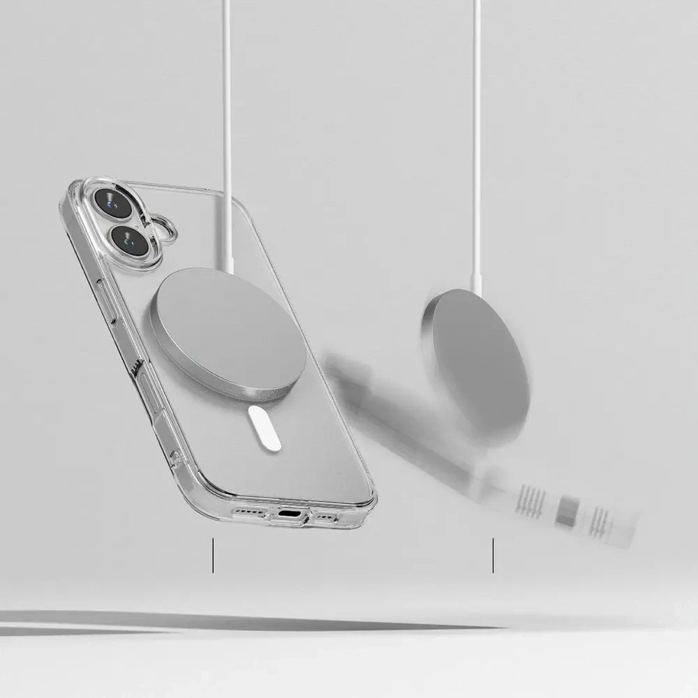 Ringke Fusion Magnetic MagSafe Apple iPhone 16 Matte Clear - iPhone 16 - Ringke