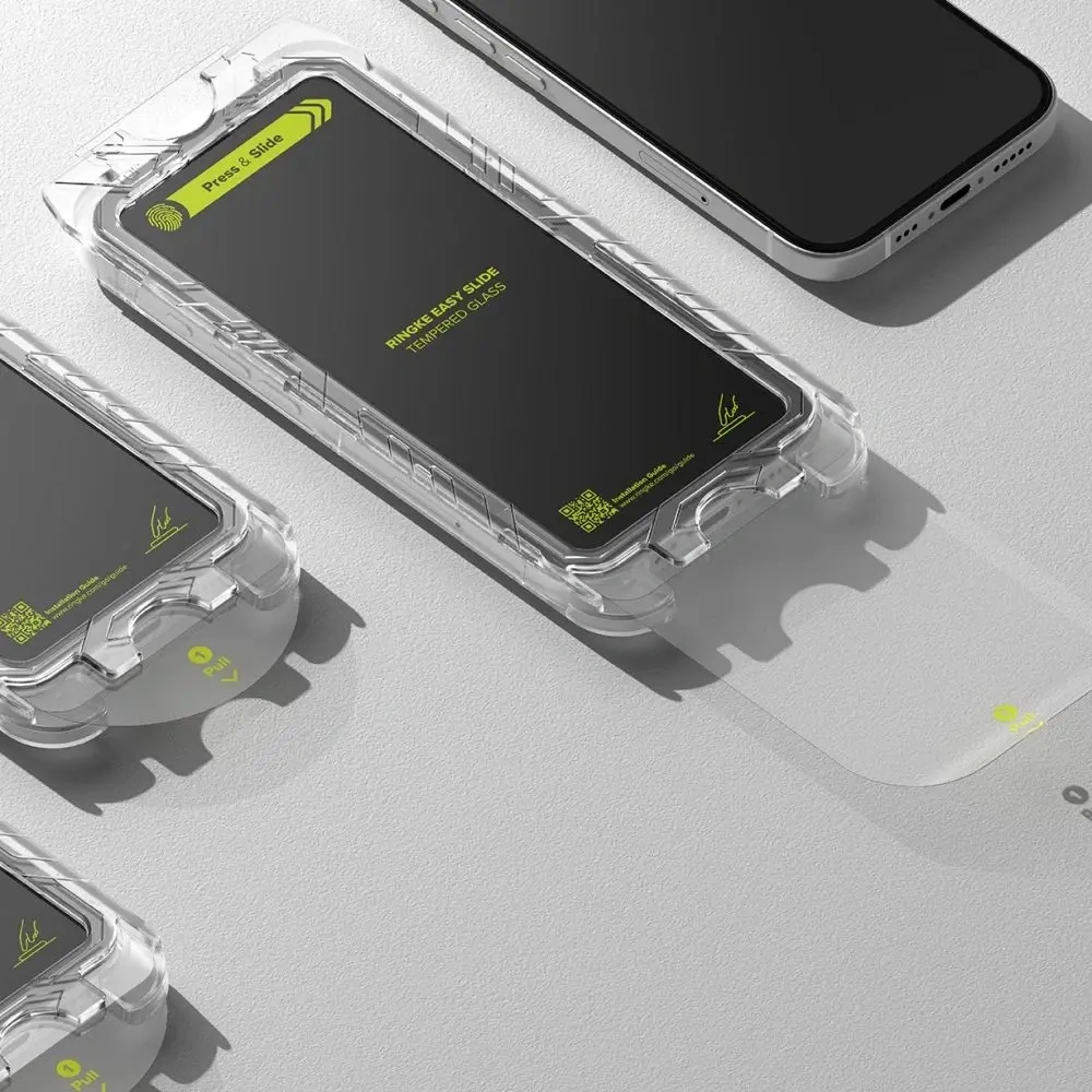 Ringke Easy Slide Apple iPhone 15 / 16 Fekete [2 CSOMAG] - iPhone 16 - Ringke