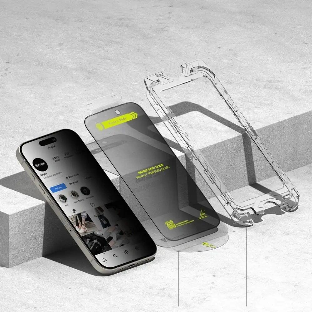 Hurtownia GSM - Ringke Easy Slide Apple iPhone 15 / 16 Adatvédelmi [2 CSOMAG] - RGK2043 - {ean13} - Hurt