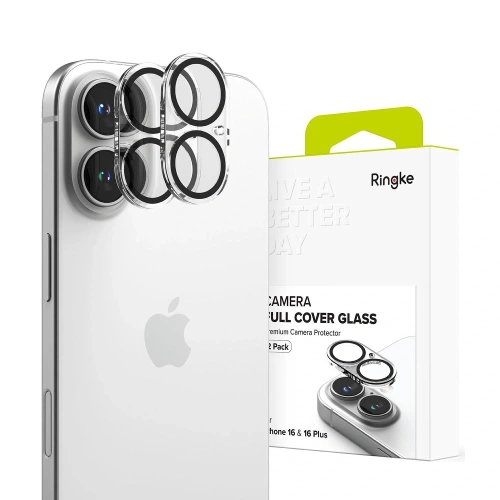 Szkło hartowane na aparat Ringke Camera Protector Apple iPhone 16 / 16 Plus Clear [2 PACK] - iPhone 16 Plus - Ringke