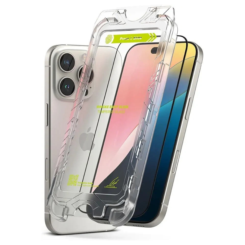 Hurtownia GSM - Ringke Easy Slide Apple iPhone 16 Pro Negru [2 PACHET] - RGK2047 - {ean13} - Hurt
