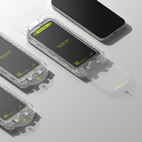 Szkło hartowane Ringke Easy Slide Apple iPhone 16 Pro Black [2 PACK] - iPhone 16 Pro - Ringke