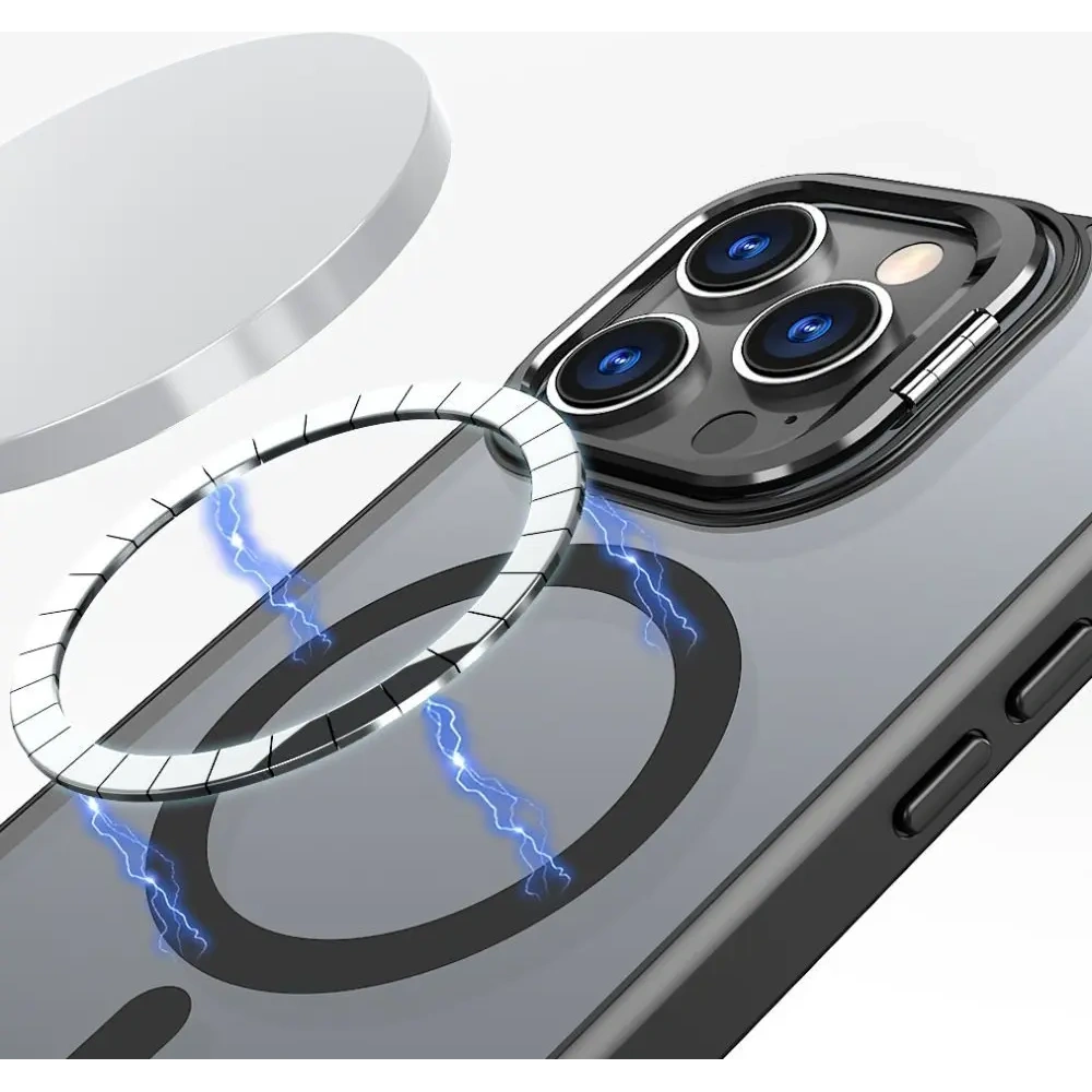 Hurtownia GSM - Tech-Protect Magstand MagSafe Apple iPhone 15 Pro Matt Fekete - THP3166 - {ean13} - Hurt