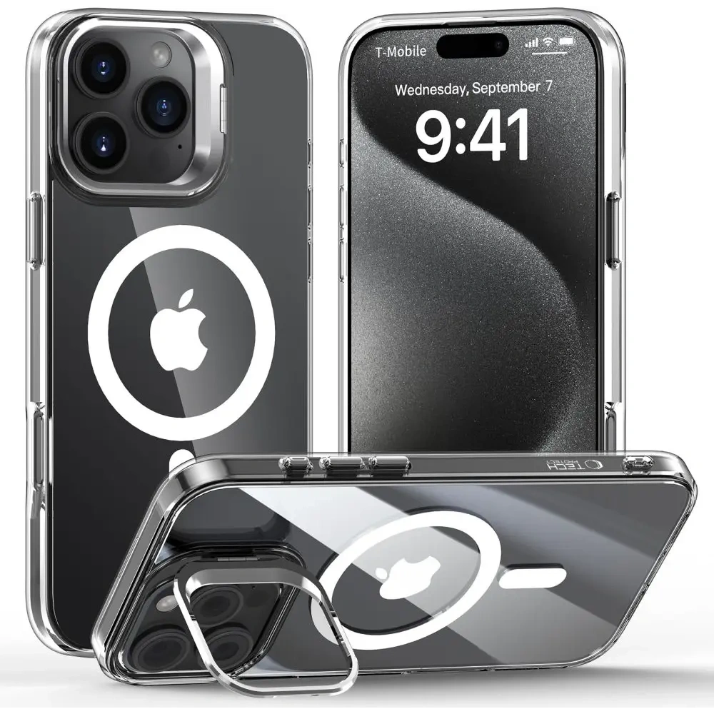 Wholesale Tech-Protect Magstand MagSafe Apple iPhone 16 Pro Max Clear - THP3167 - {ean13} - Hurt