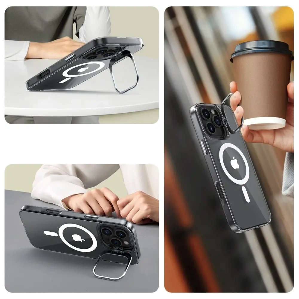 Wholesale Tech-Protect Magstand MagSafe Apple iPhone 16 Pro Max Clear - THP3167 - {ean13} - Hurt